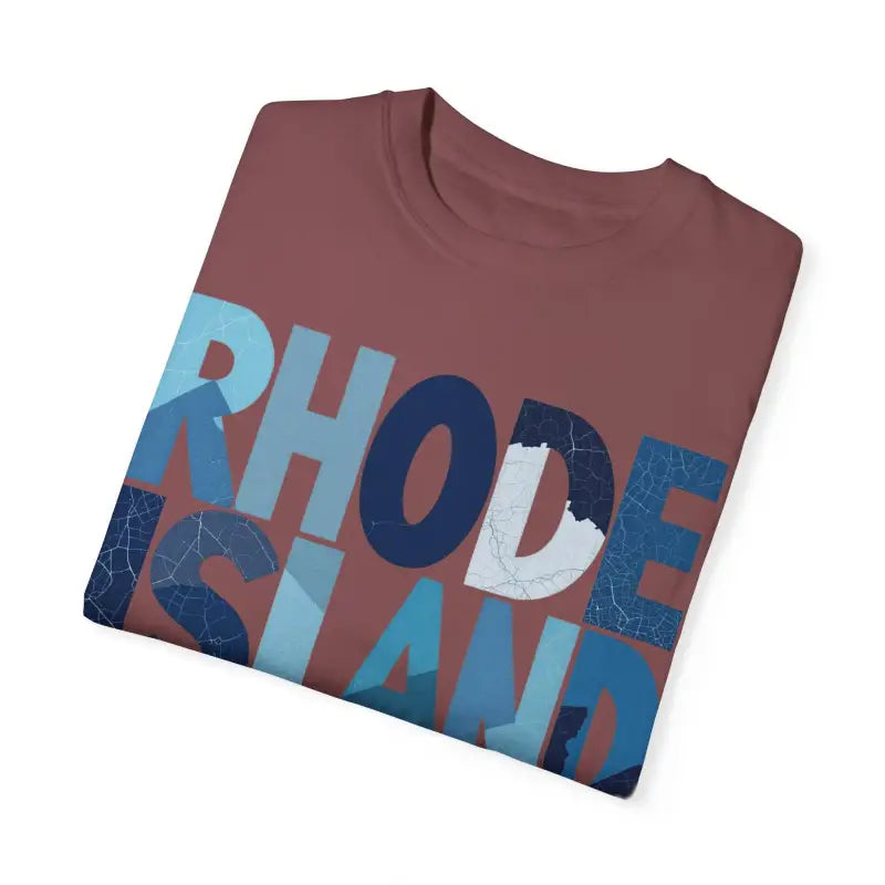 Ocean State Styles Rhode Island Unisex Garment Dyed T Shirt