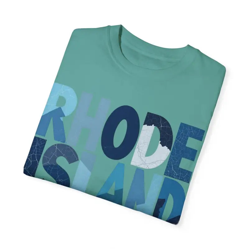 Ocean State Styles Rhode Island Unisex Garment Dyed T Shirt