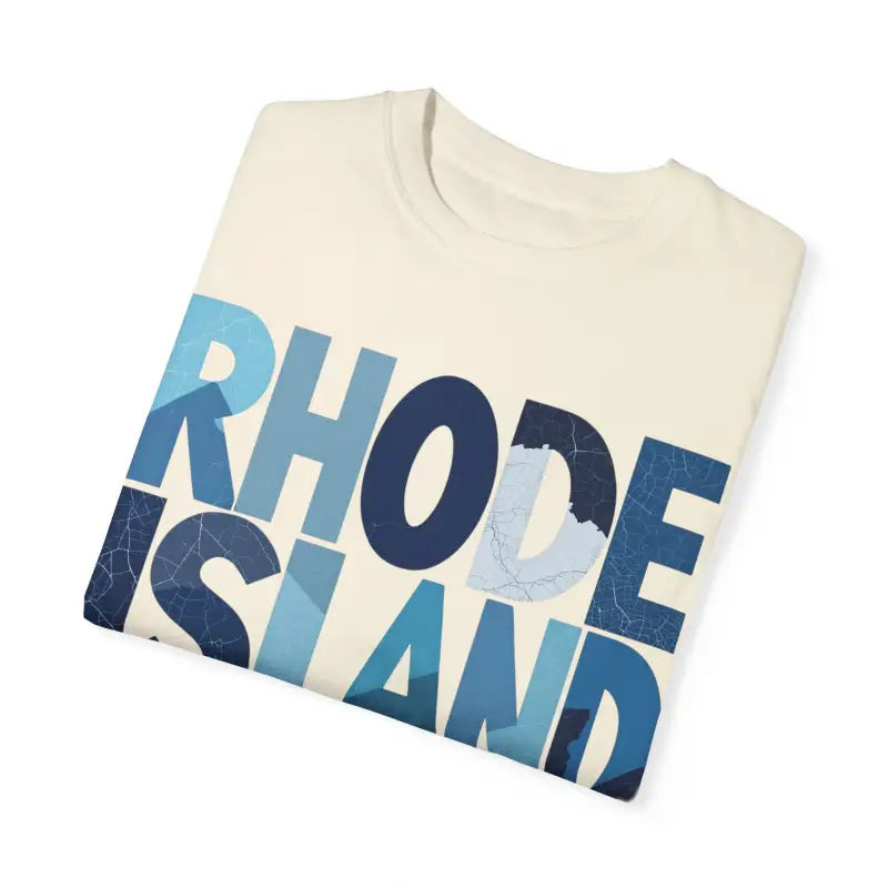 Ocean State Styles Rhode Island Unisex Garment Dyed T Shirt
