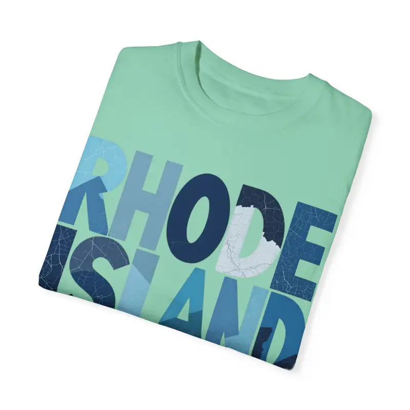 Ocean State Styles Rhode Island Unisex Garment Dyed T Shirt