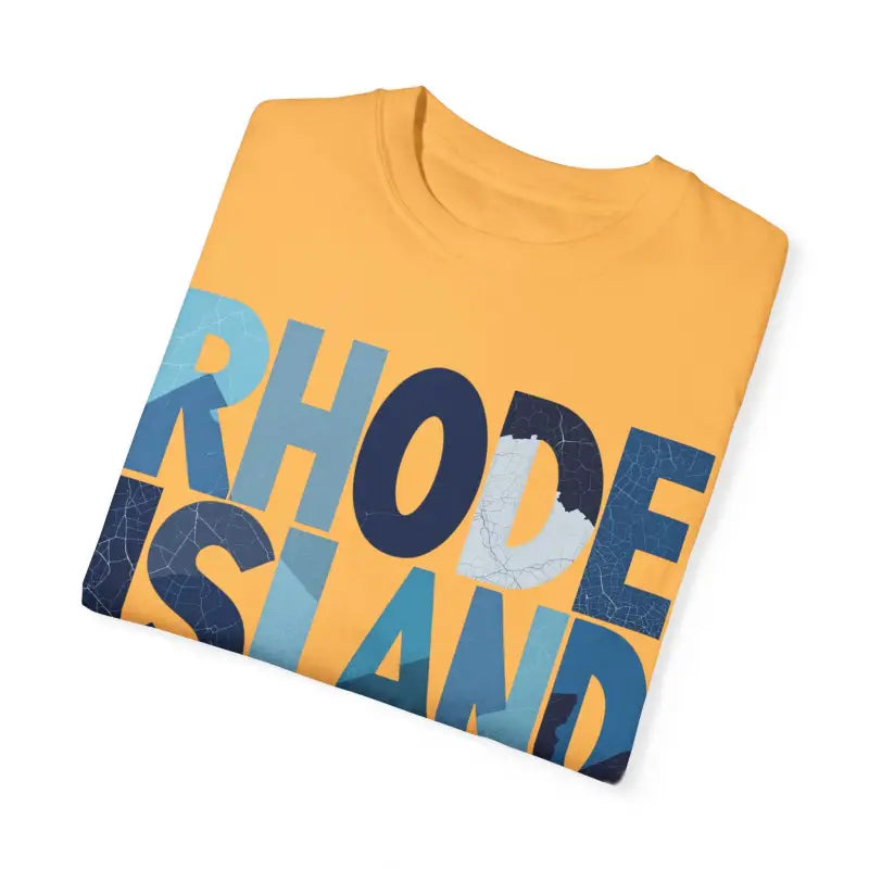 Ocean State Styles Rhode Island Unisex Garment Dyed T Shirt