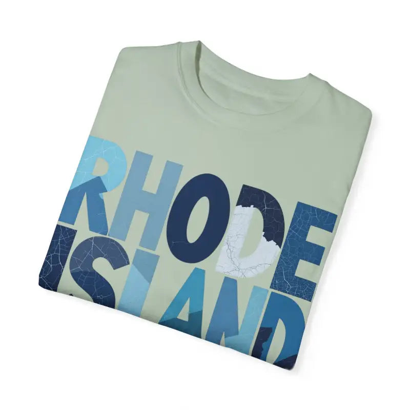 Ocean State Styles Rhode Island Unisex Garment Dyed T Shirt