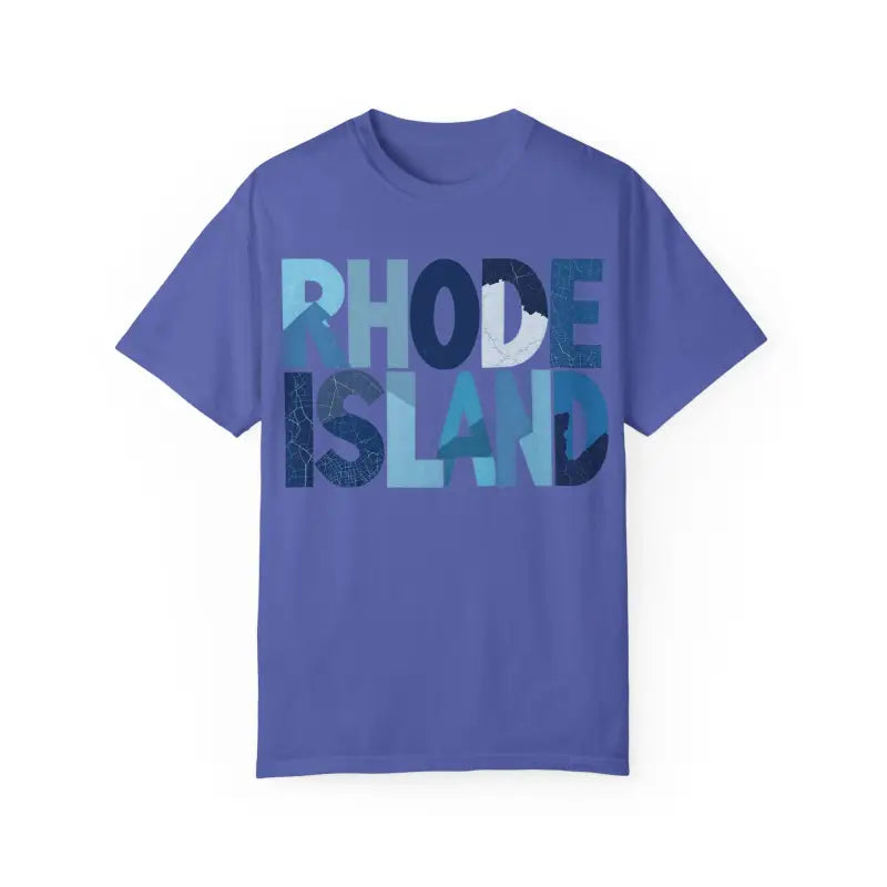 Ocean State Styles Rhode Island Unisex Garment Dyed T Shirt