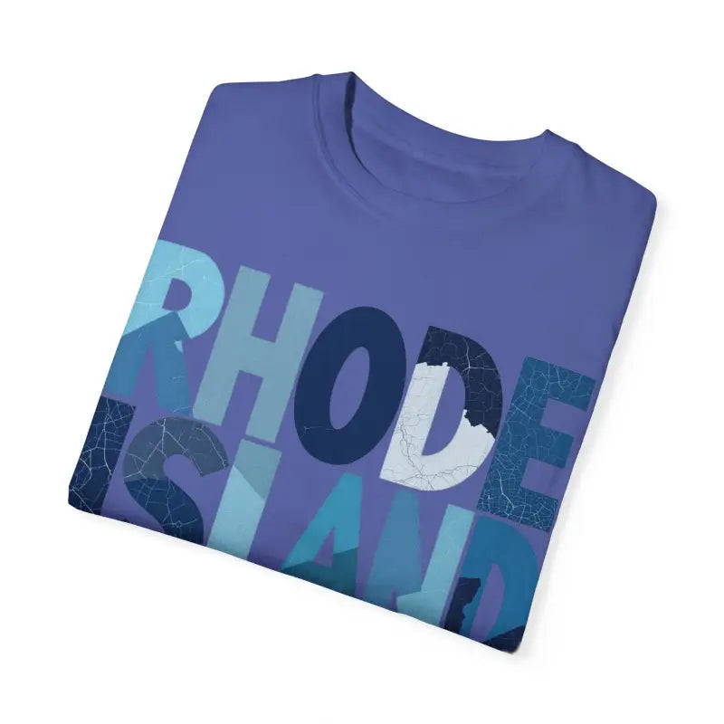 Ocean State Styles Rhode Island Unisex Garment Dyed T Shirt