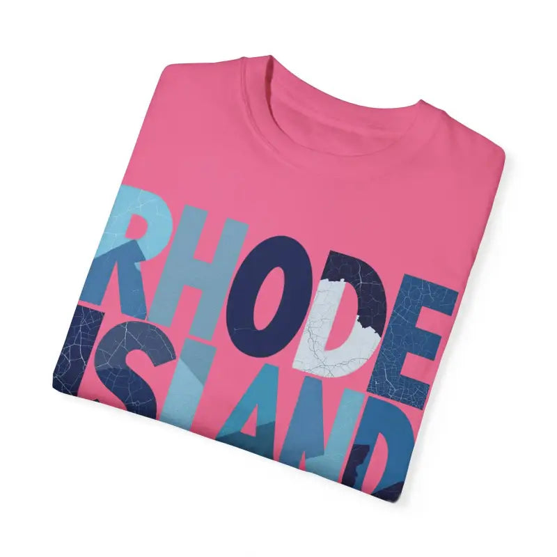 Ocean State Styles Rhode Island Unisex Garment Dyed T Shirt