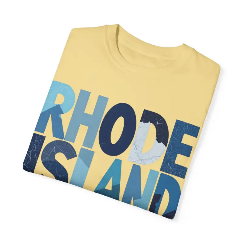 Ocean State Styles Rhode Island Unisex Garment Dyed T Shirt