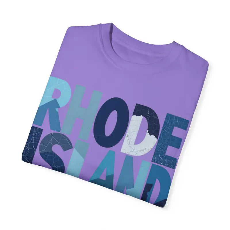 Ocean State Styles Rhode Island Unisex Garment Dyed T Shirt