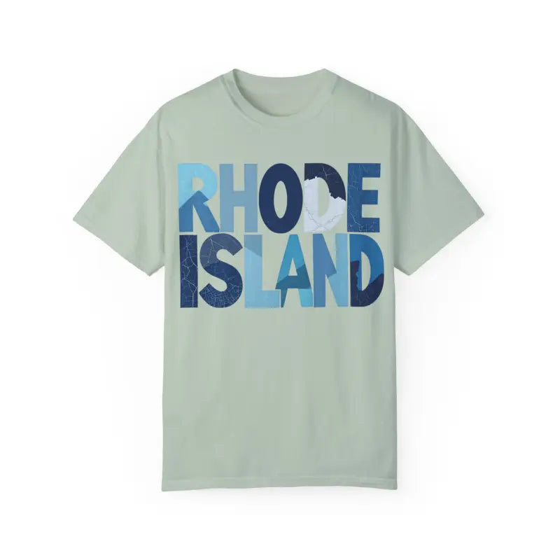 Ocean State Styles Rhode Island Unisex Garment Dyed T Shirt