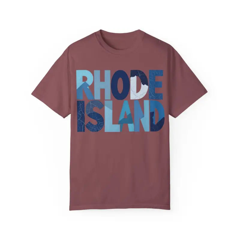 Ocean State Styles Rhode Island Unisex Garment Dyed T Shirt