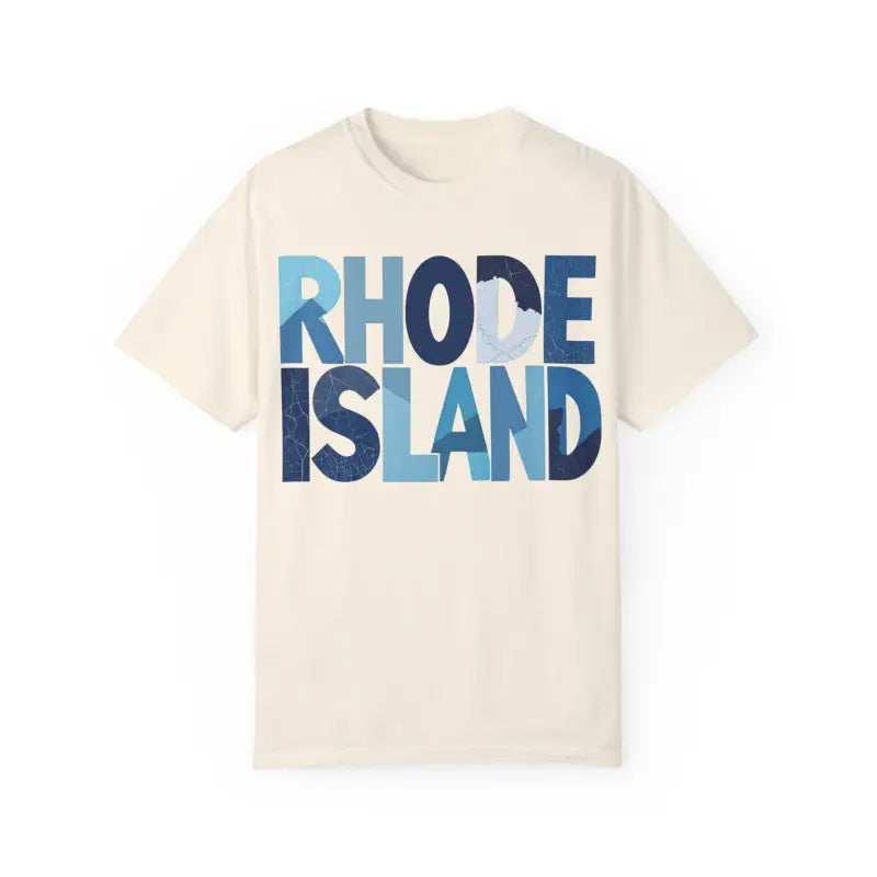 Ocean State Styles Rhode Island Unisex Garment Dyed T Shirt