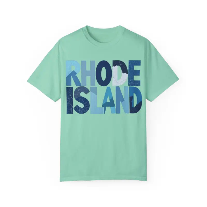 Ocean State Styles Rhode Island Unisex Garment Dyed T Shirt