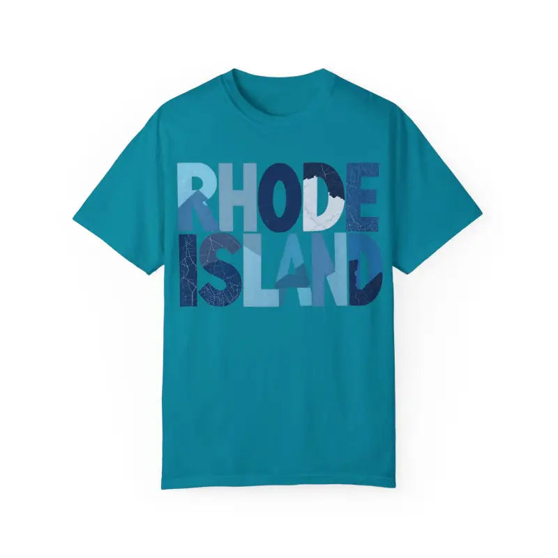 Ocean State Styles Rhode Island Unisex Garment Dyed T Shirt