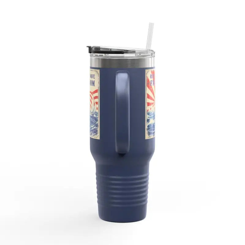 Ocean State Styles Travel Mug Ride The Wave Of Freedom 40oz