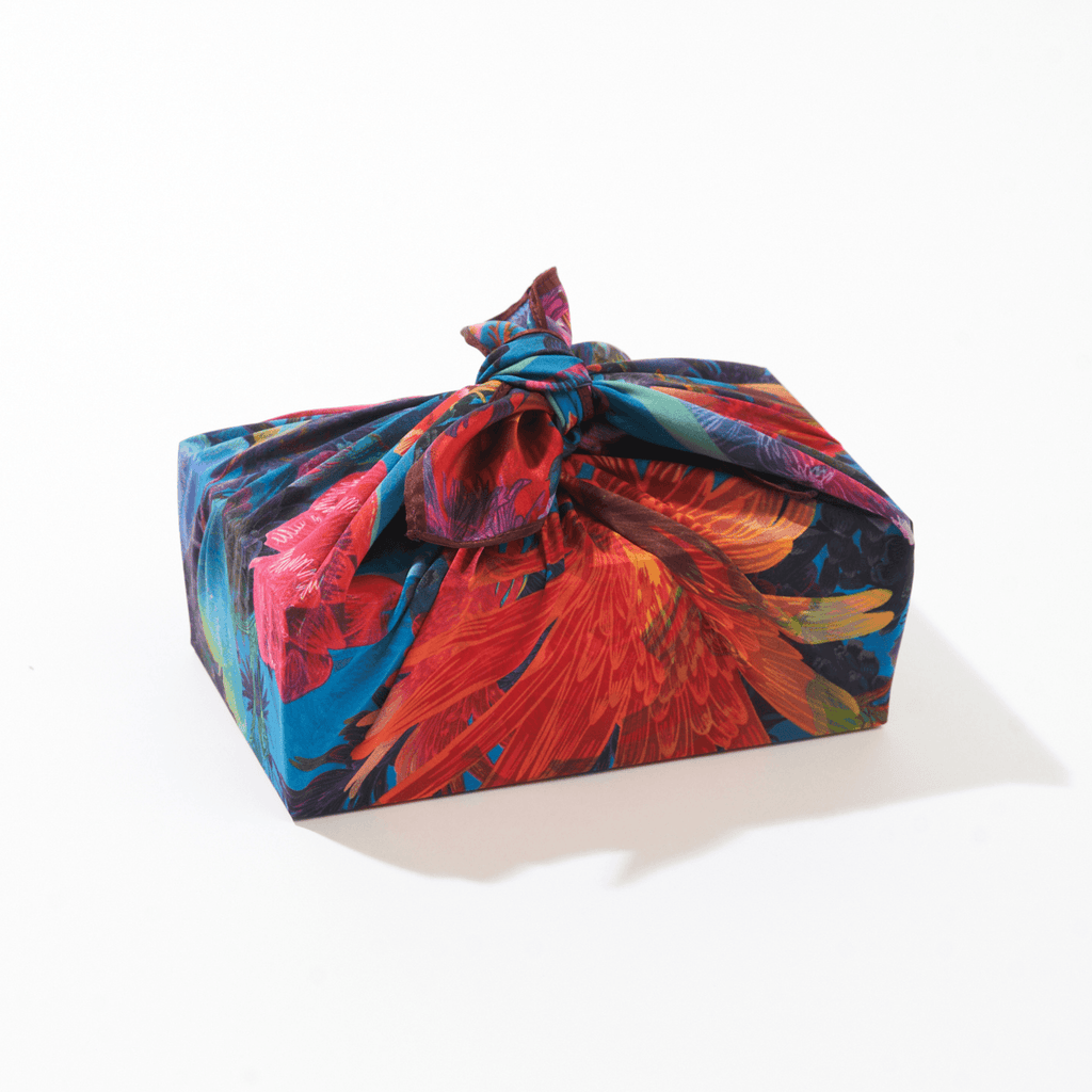 Rosebud | 18" Mulberry Silk Furoshiki Wrap by Adam Klassen