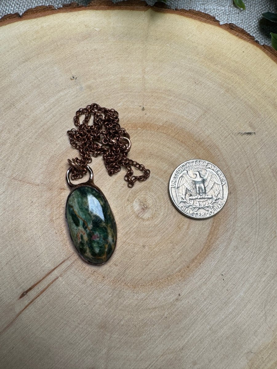 Ruby in Fuchsite Necklace