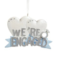 Hearts Ornament - "We're Engaged"