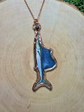 Sailfish and Lapiz Necklace