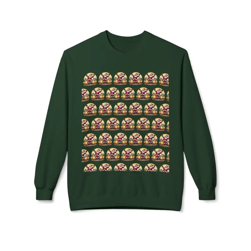 Ocean State Styles Unbranded Santa With His Chicks Fleece