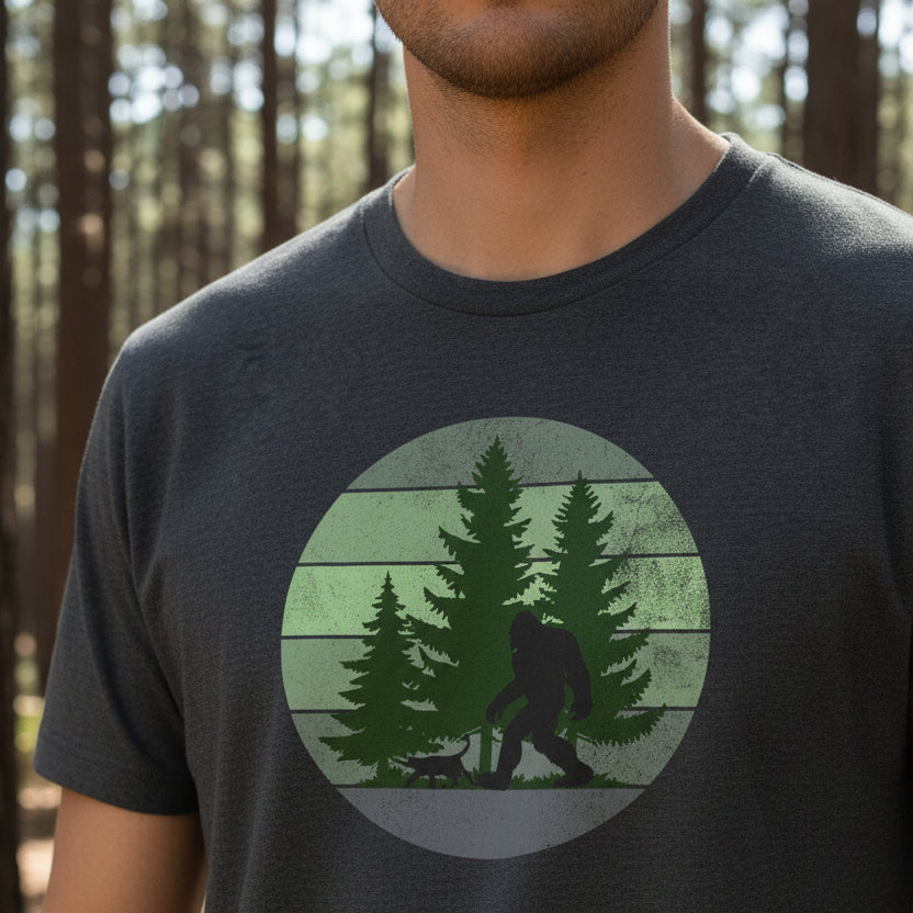 Sasquatch & Sascat Unisex CVC Jersey T-shirt