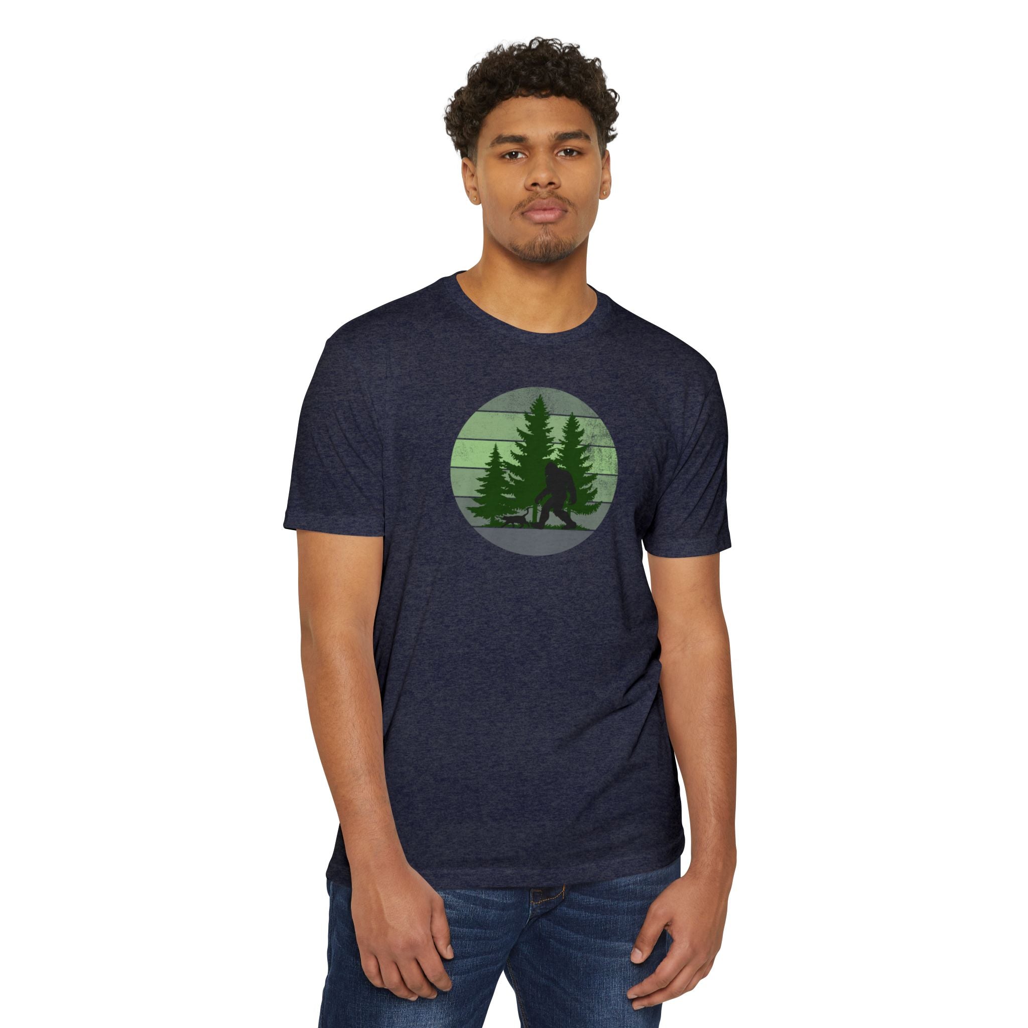 Sasquatch & Sascat Unisex CVC Jersey T-shirt