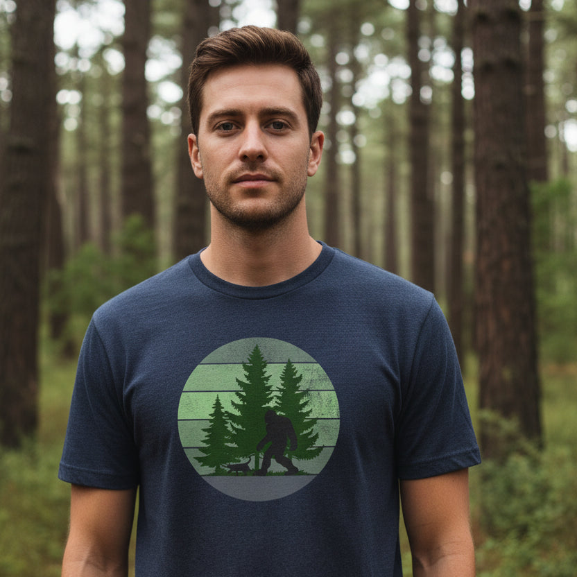 Sasquatch & Sascat Unisex CVC Jersey T-shirt