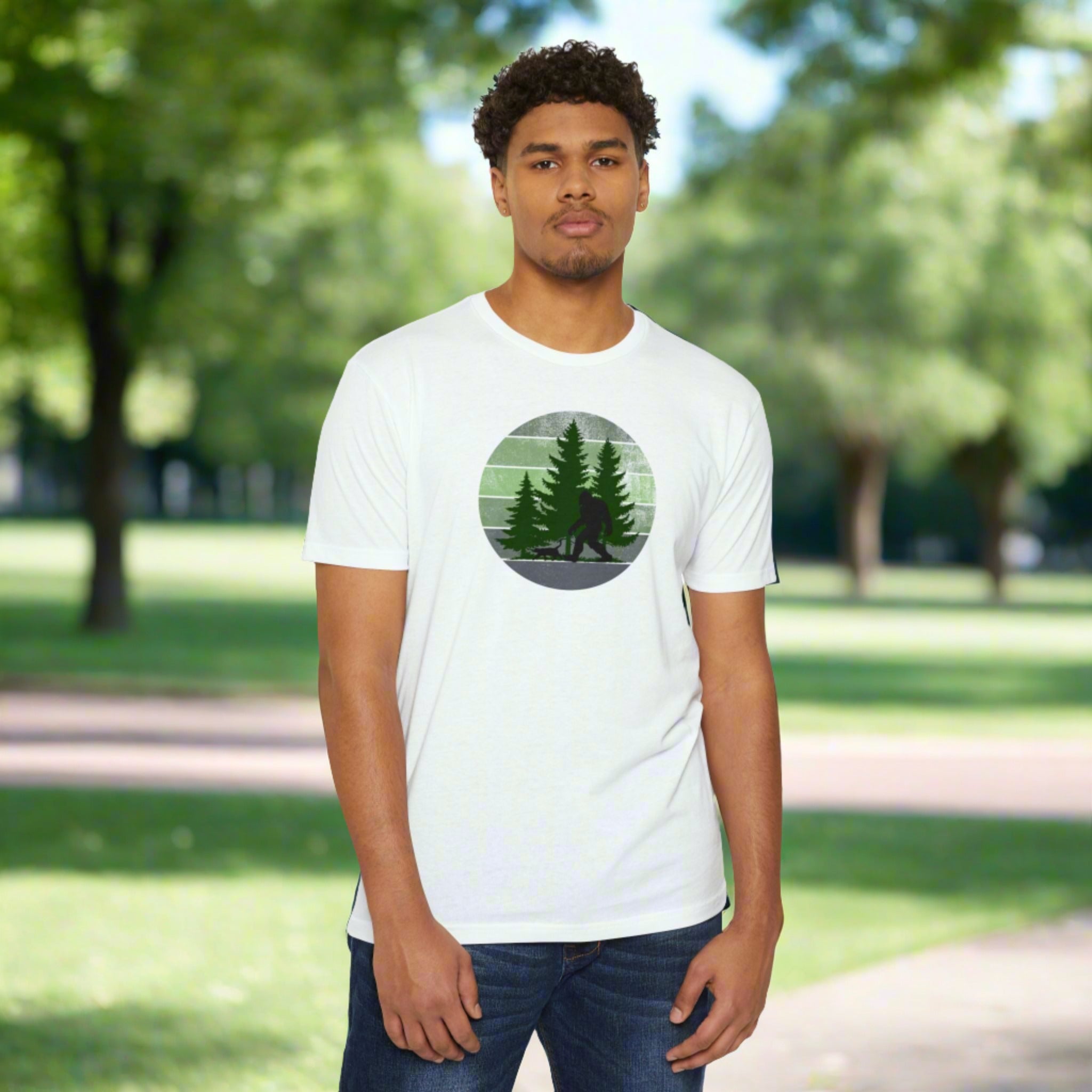 Sasquatch & Sascat Unisex CVC Jersey T-shirt