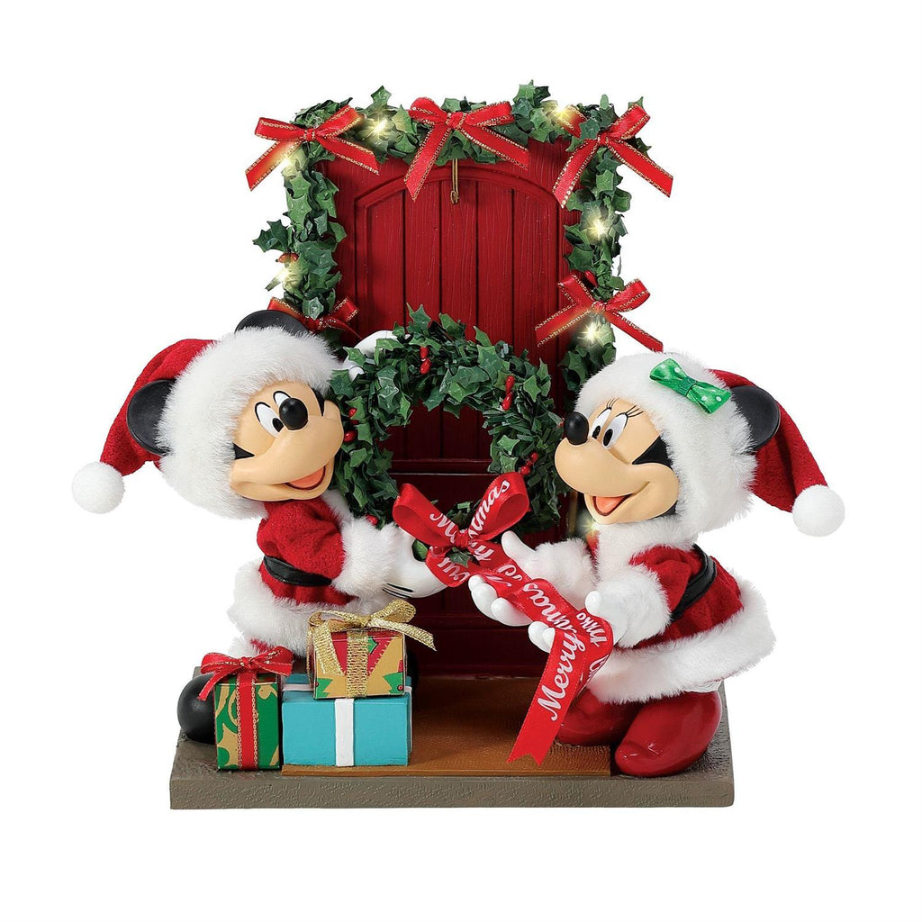 Mickey and Minnie Decorate the Door