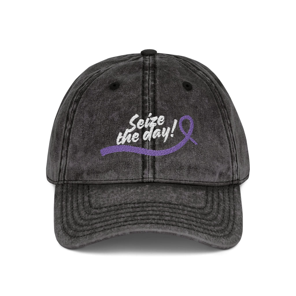 Seize the Day Vintage-Style Embroidered Cap