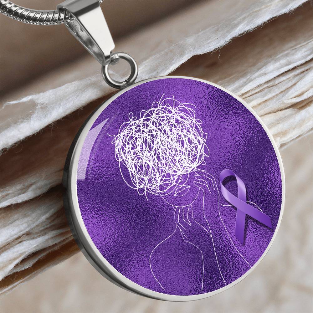 Glitch Halo Seizure Brain Necklace