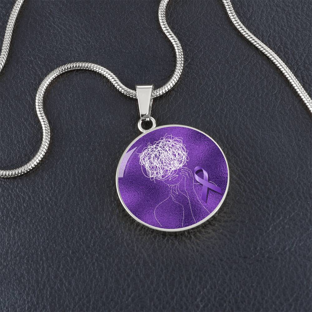 Glitch Halo Seizure Brain Necklace