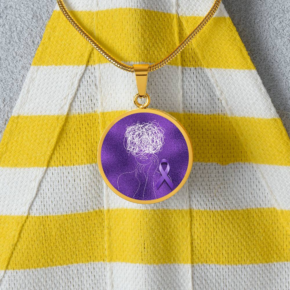Glitch Halo Seizure Brain Necklace