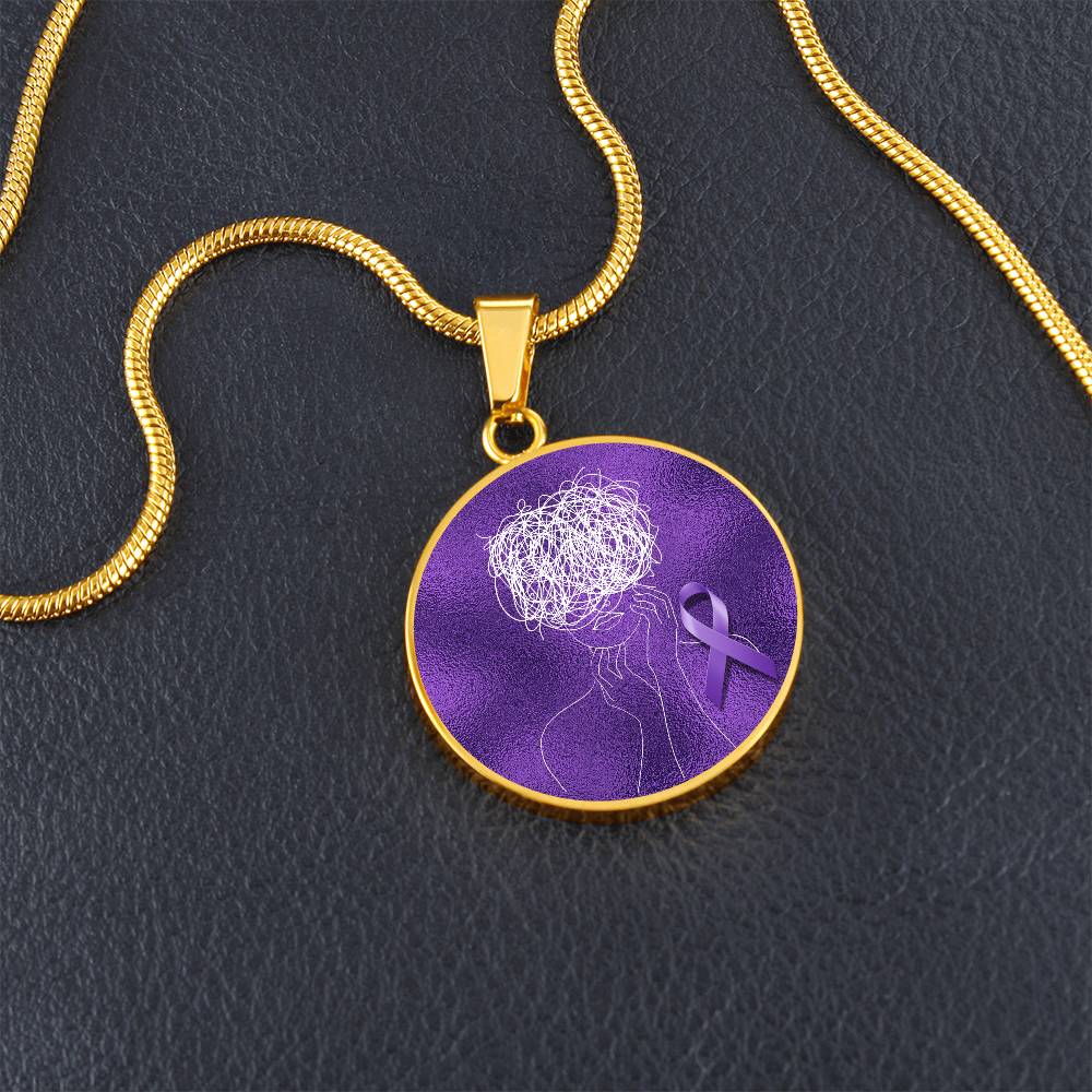 Glitch Halo Seizure Brain Necklace