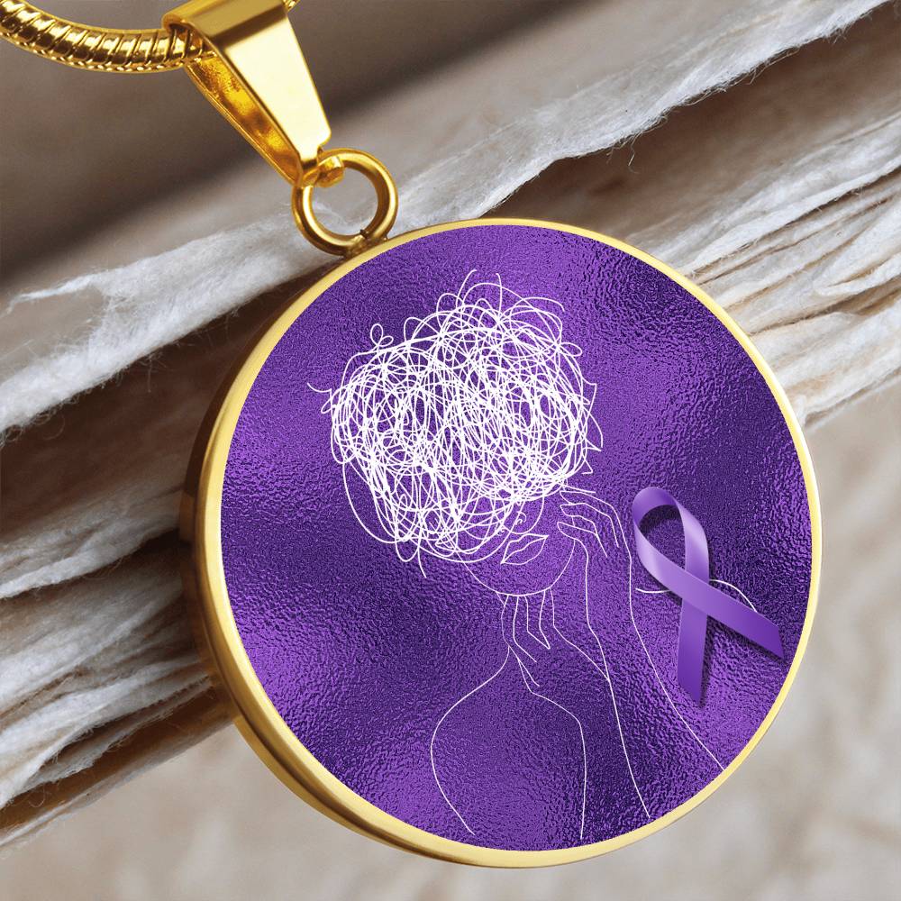 Glitch Halo Seizure Brain Necklace