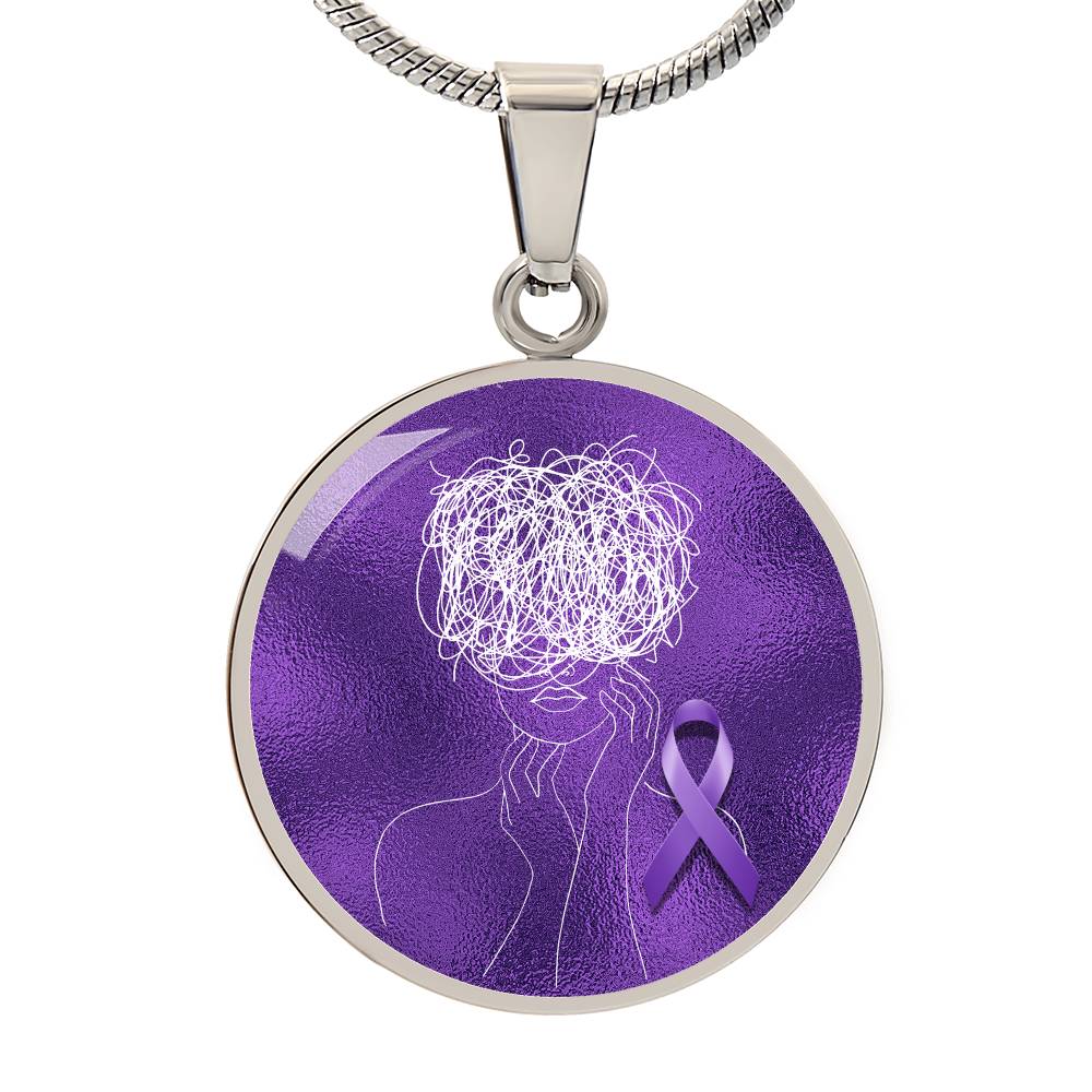Glitch Halo Seizure Brain Necklace