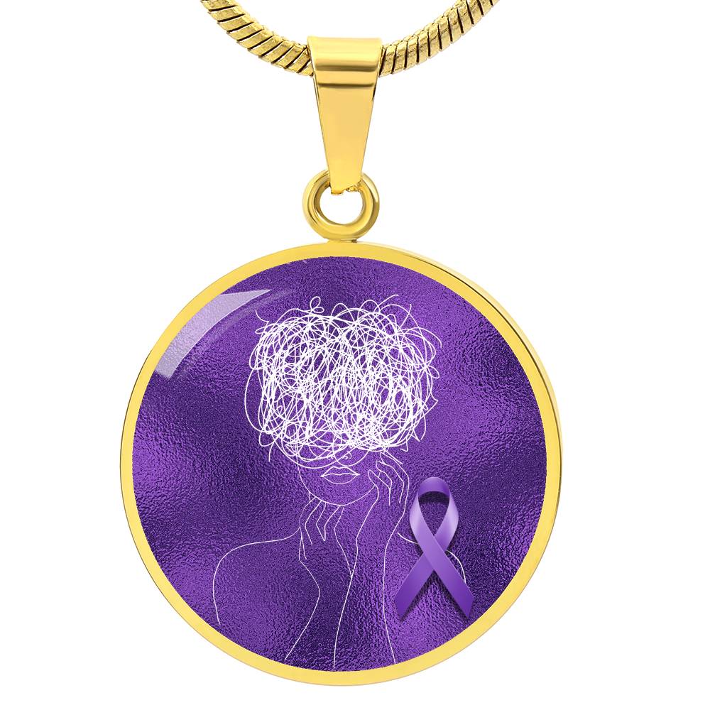 Glitch Halo Seizure Brain Necklace