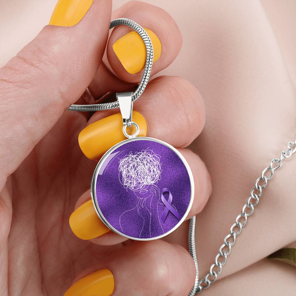 Glitch Halo Seizure Brain Necklace