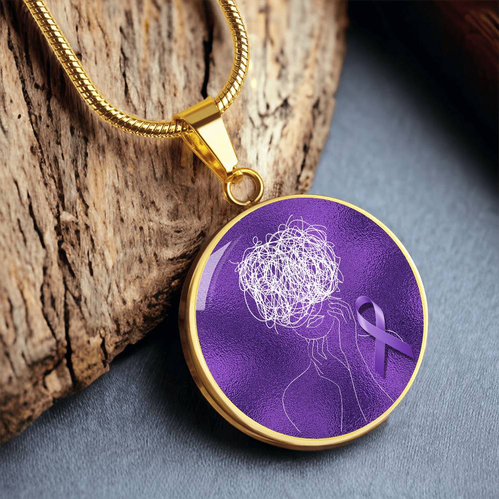 Glitch Halo Seizure Brain Necklace