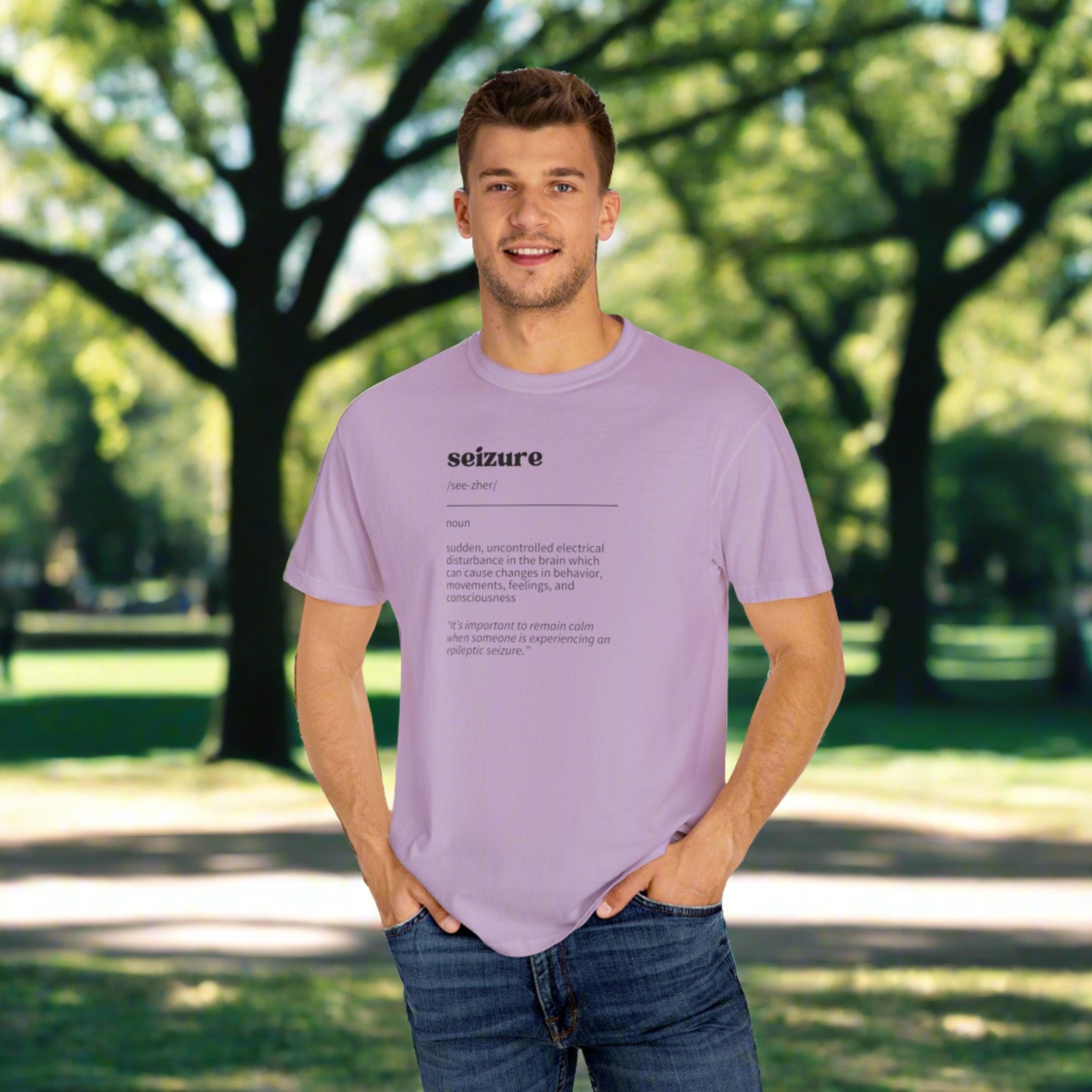 Seizure Definition Unisex Garment-Dyed T-shirt