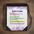 Seizure First Aid Drawstring Bag