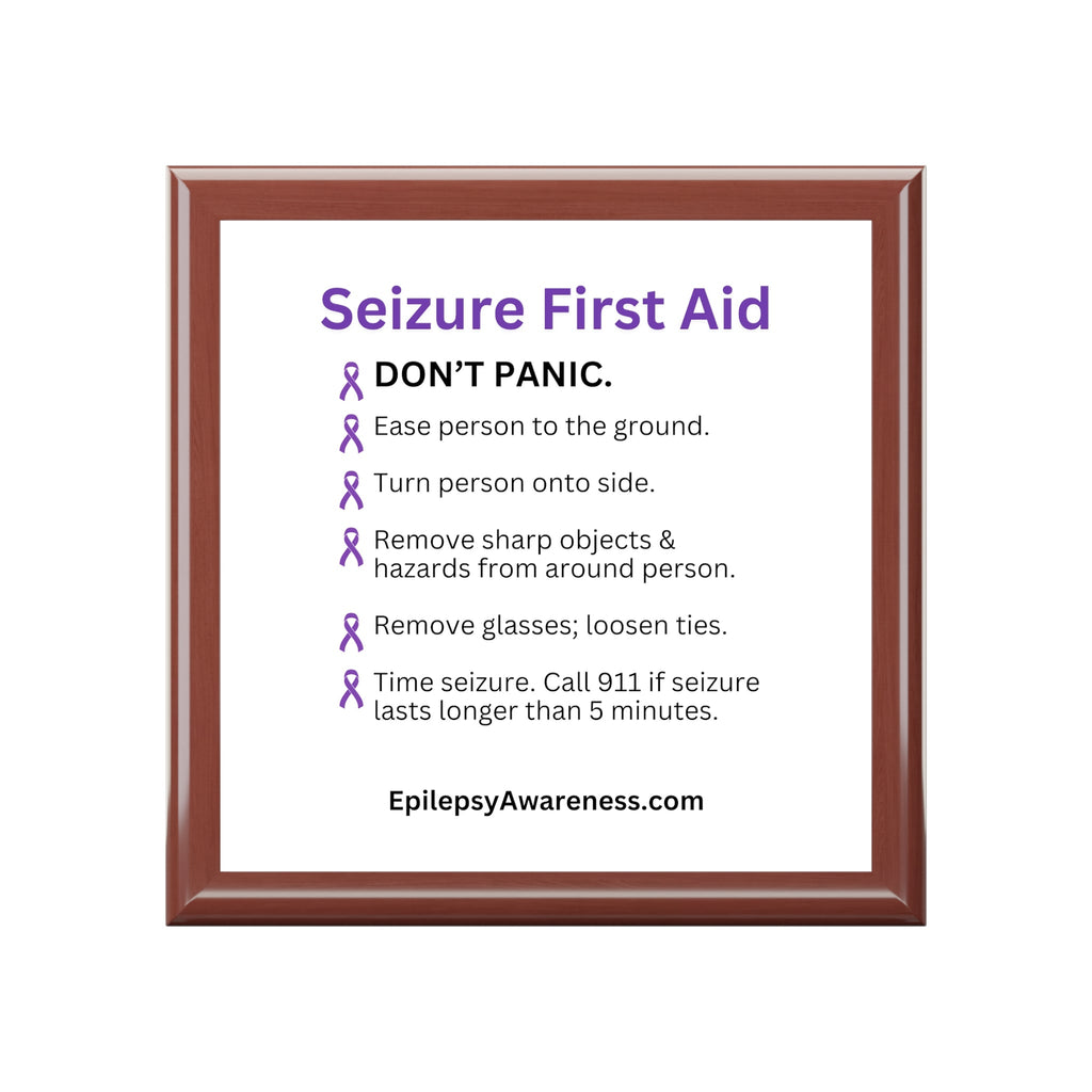 Seizure First Aid Jewelry Box – Epilepsy Awareness Keepsake Box
