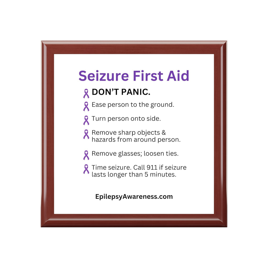 Seizure First Aid Jewelry Box – Epilepsy Awareness Keepsake Box