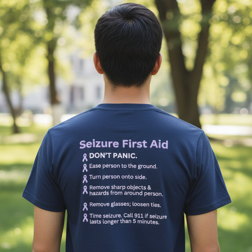 Seizure First Aid Unisex Heavy Cotton Pocket Tee