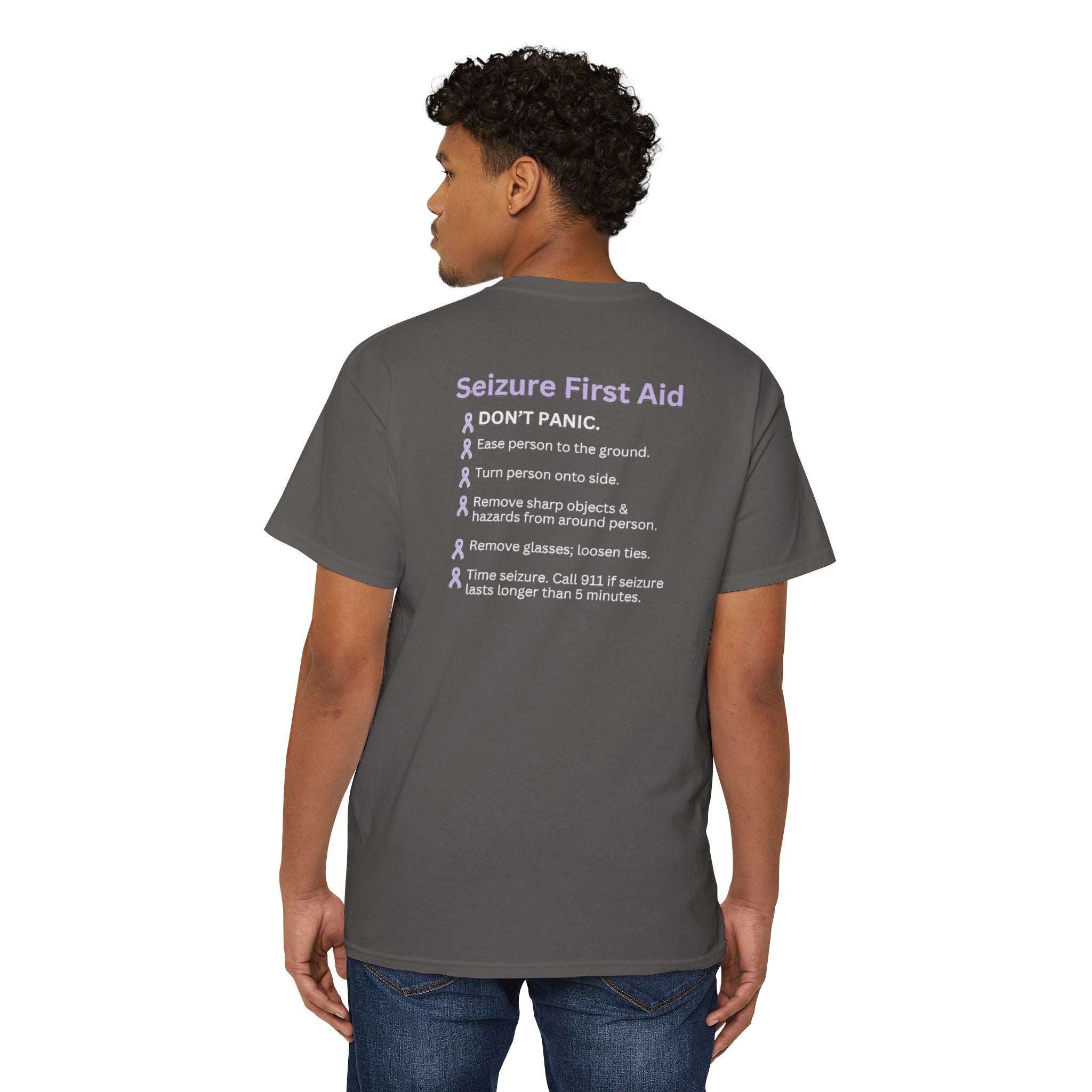Seizure First Aid Unisex Heavy Cotton Pocket Tee