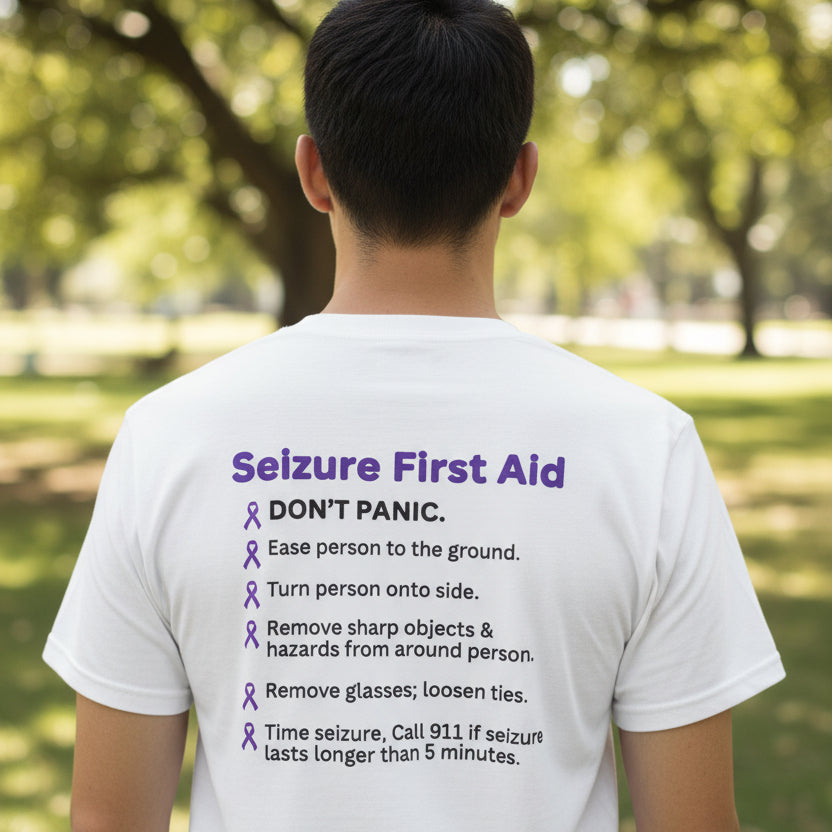 Seizure First Aid Unisex Heavy Cotton Pocket Tee