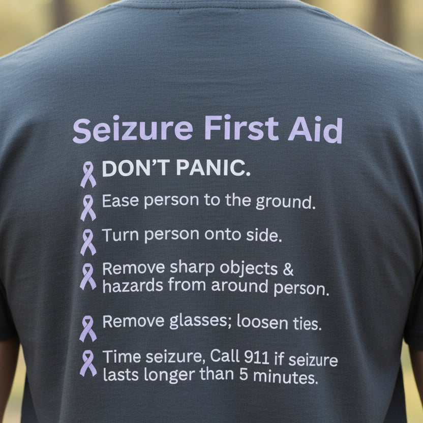 Seizure First Aid Unisex Heavy Cotton Pocket Tee