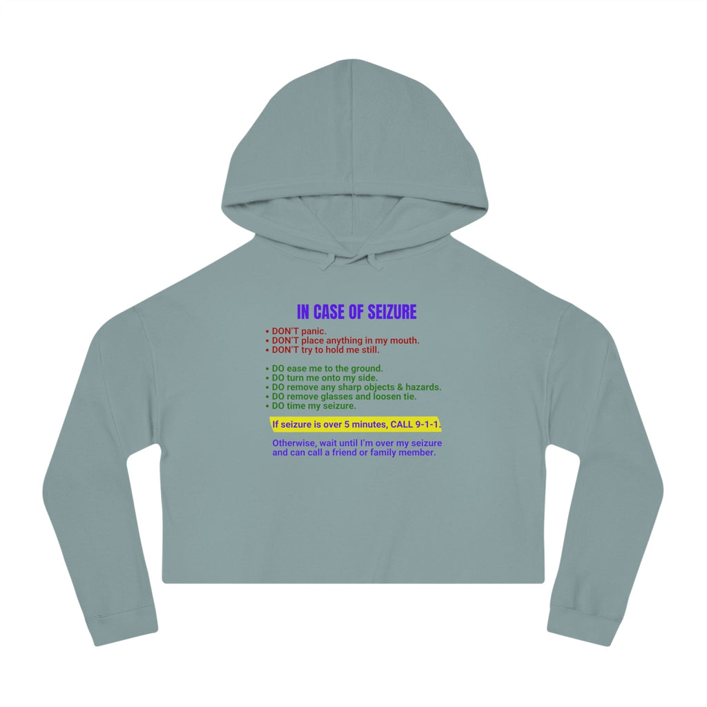 Seizure First Aid Women’s Cropped Hooded Sweatshirt