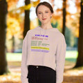 Seizure First Aid Women’s Cropped Hooded Sweatshirt