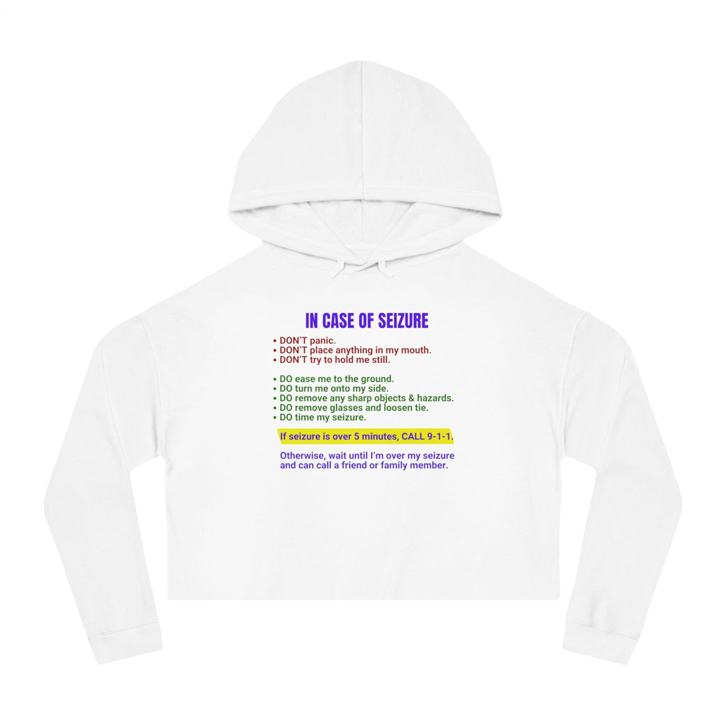 Seizure First Aid Women’s Cropped Hooded Sweatshirt