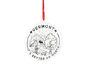 Metal Medallion Vermont Ornament