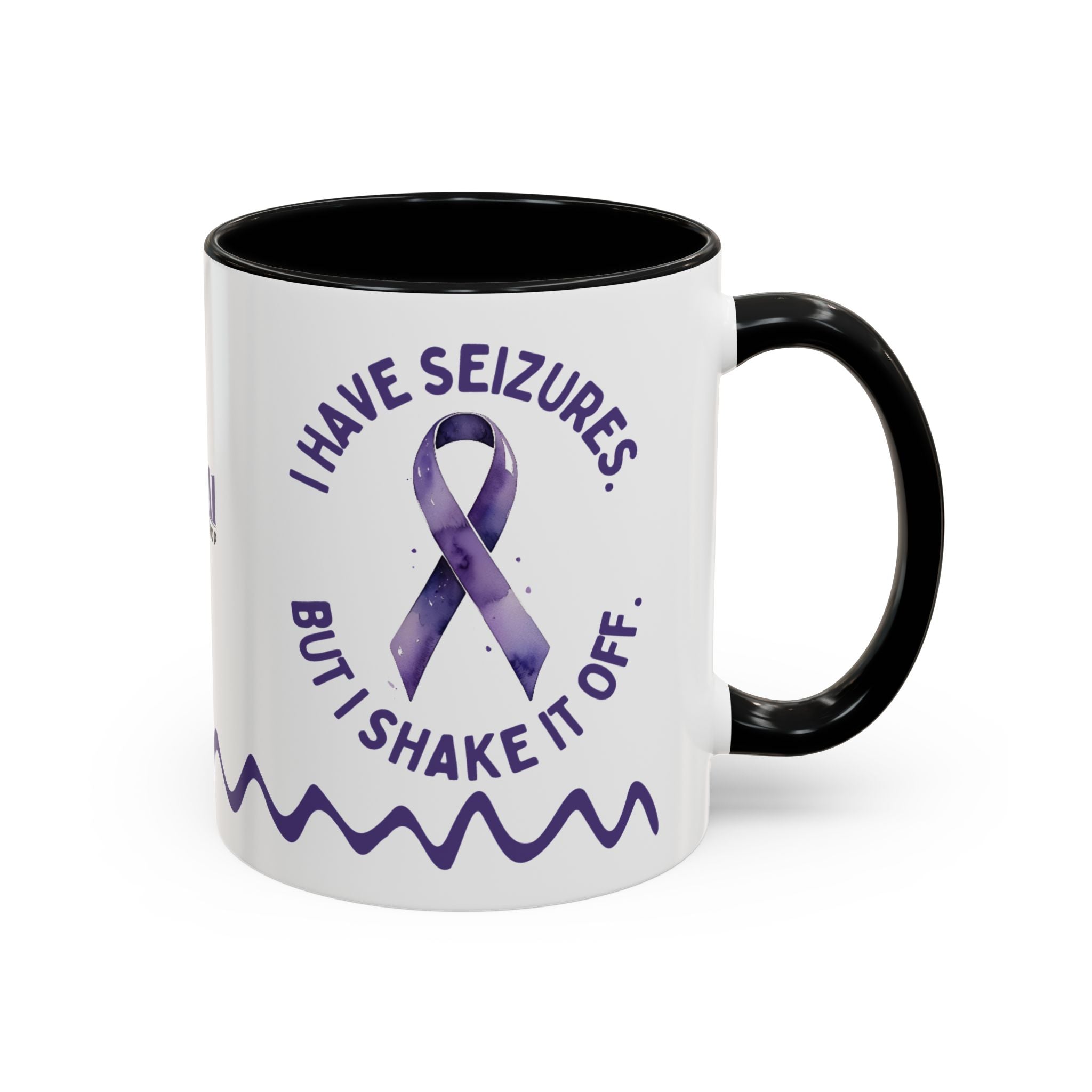 Shake It Off Coffee Cup for Epilepsy Awareness
